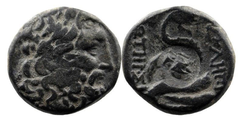 Mysia, Pergamon. Ca. 200-113 B.C. AE
Laureate head of Asklepios (or Zeus) right
...