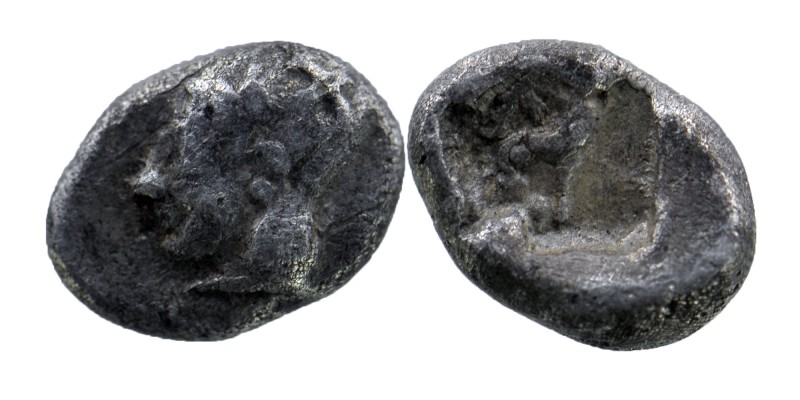 IONIA. Phokaia. Obol (Circa 521-478 BC).
Obv: Archaic head of Athena left.
Rev: ...