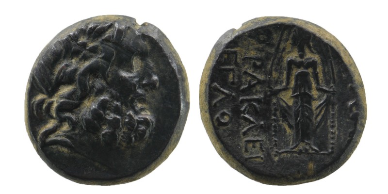 Phrygia. Apameia. 2nd-1st century BC. AE
Laureate head of Zeus to right/Cult sta...