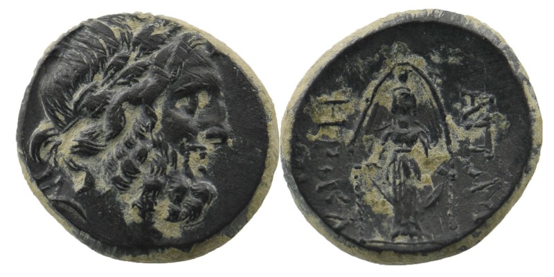 PHRYGIA. Apameia. 2nd-1st century BC. AE 
Heraklei..., eglogistes. Laureate head...