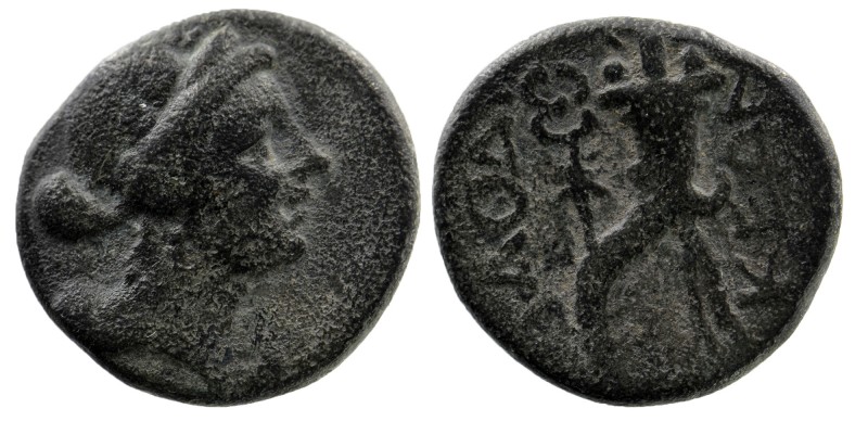 PHRYGIA. Laodicea. Ae (Circa 133/88-67 BC).
Obv: Diademed female head right.
Rev...