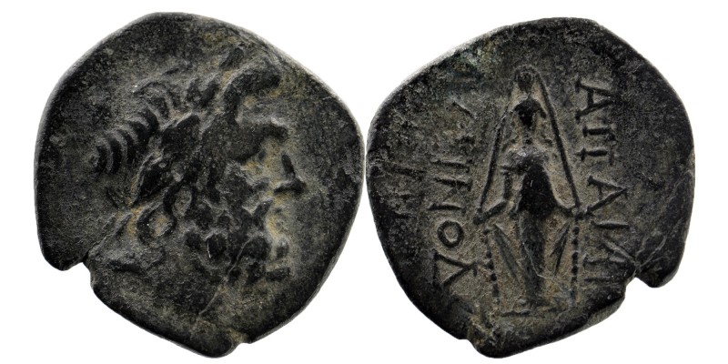Phrygia. Apameia. 2nd-1st century BC. AE
Laureate head of Zeus to right/Cult sta...