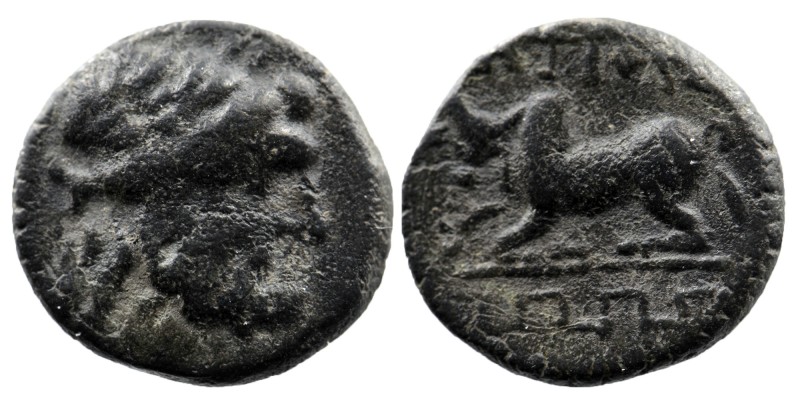 PISIDIA, Termessos. 1st century BC. AE
Laureate head of Zeus right / Bull buttin...