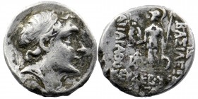 Kings of Cappadocia. Eusebeia-Mazaka. Ariarathes V Eusebes Philopator 163-130 BC.
Drachm AR
3,42 gr. 17 mm