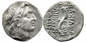 Seleukid Kingdom. Antioch on the Orontes. Demetrios I Soter 162-150 BC. Dated SE 161=152/1 BC
Drachm AR
Diademed head of Demetrios I right / 
Rev: BAΣ...