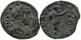TROAS. Alexandria. Gallienus (253-268). Ae 
Obv: IMP LICIN GALLIENV. Laureate, draped and cuirassed bust right. 
Rev: COL AVG TROA. Marsyas standing r...