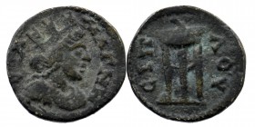 LYDIA. Magnesia ad Sipylum. Pseudo-autonomous. AE (2nd-3rd centuries AD).
Obv:MAΓΝΗCIA.
Rev: CIPΛΟΥ. Draped bust of Tyche right, wearing mural crown. ...