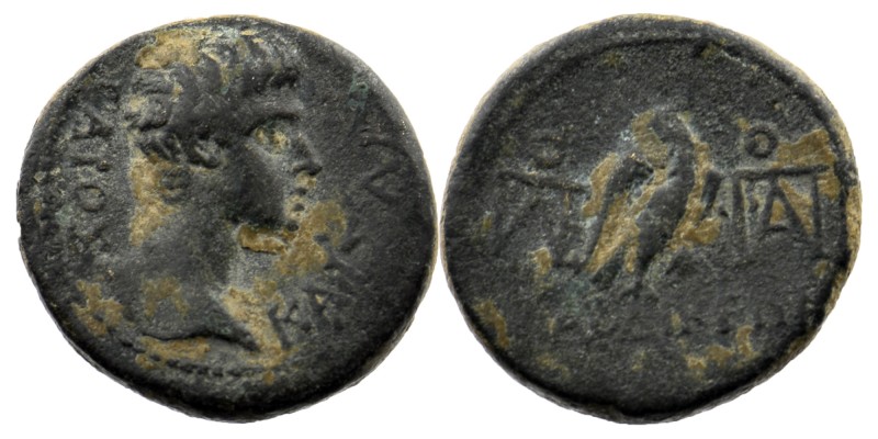 PHRYGIA. Laodicea. Augustus (27 BC-14 AD). Ae. Anto Polemon Philopatris, magistr...