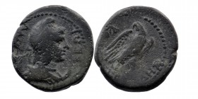 PHRYGIA. Laodicea ad Lycum. Pseudo-autonomous. Time of Tiberius (14-37). Ae
Draped bust of Mên right, wearing Phrygian cap and set upon crescent.
Rev:...