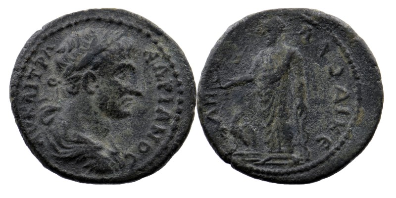 PHRYGIA. Laodicea. Hadrian (117-138). Ae.
Obv: AY KAI TPA AΔΡΙANOC.
Laureate, dr...