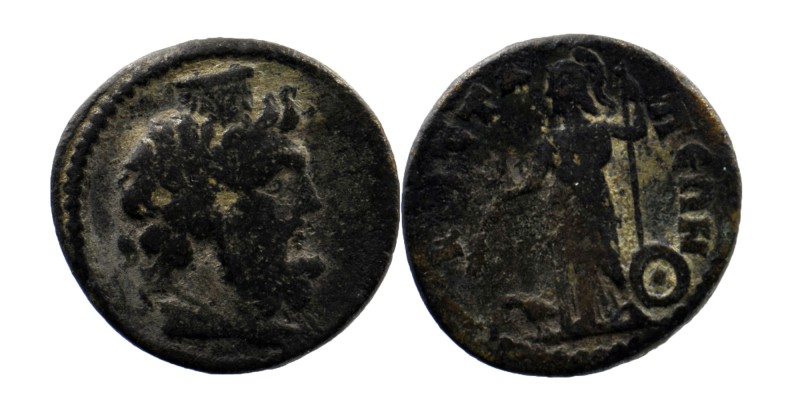PHRYGIA, Hierapolis. Pseudo-autonomous issue. 2nd century AD.AE
Draped bust of S...