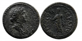 Phrygia, Hierapolis. Pseudo-autonomous issue. 2nd-3rd century AD. AE
head of Dionysos right
Rev: Zeus Lydios standing l., holding eagle and sceptre. 
...