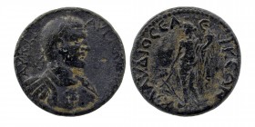 PISIDIA. Seleucia. Claudius II Gothicus (268-270). Ae.
Obv: AV K M AVP KΛAVΔIOC.
Laureate and cuirassed bust right.
Rev: KΛAVΔIOCЄΛЄVKЄΩN.
Tyche stand...