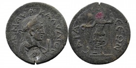 PISIDIA. Sagalassus. Claudius II Gothicus (268-270). Ae.
Obv: AV K M AV P KΛAVΔION.
Laureate, draped and cuirassed bust right; c/m: eagle.
Rev: CAΓAΛA...