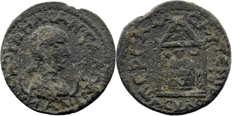 Pamphylia, Perga. Salonina. Augusta, A.D. 254-268. AE decassarion
KOPNEΛIA CAΛΩN...