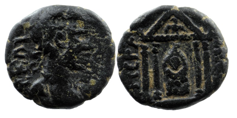PAMPHYLIA. Perge. Ae. 
Laureate head emperor ? Right
Rev: Rev: ΠΕΡΓΑΙΩΝ.
Distyle...