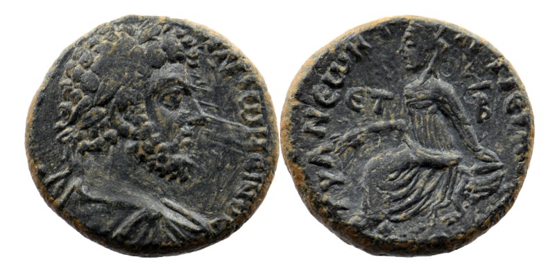 CAPPADOCIA, Tyana. Marcus Aurelius. AD 161-180. AE
Dated RY 2 (AD 162/163). 
Obv...