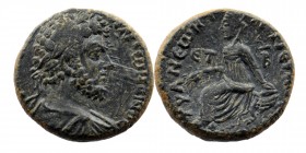 CAPPADOCIA, Tyana. Marcus Aurelius. AD 161-180. AE
Dated RY 2 (AD 162/163). 
Obv: Laureate and draped bust right, seen from behind.
Rev: YANEWN T Π T ...
