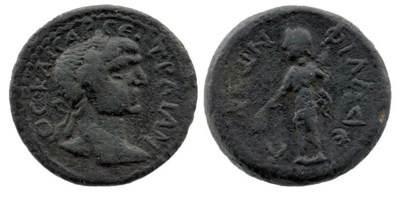 CILICIA. Philadelphia. Trajan (98-117). Ae. 
Obv: ΤΡΑΙΑΝΟС ΚΑΙСΑΡ СЄ. Laureate h...