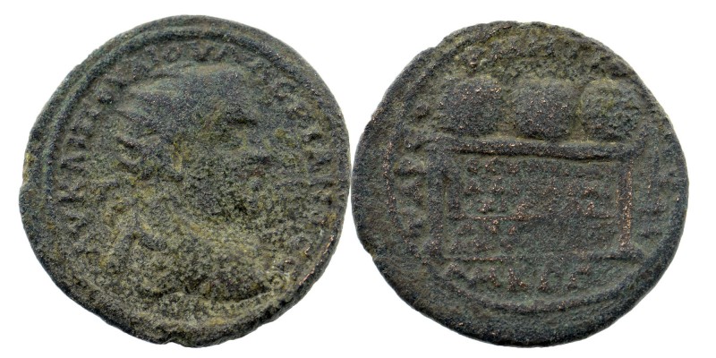 CILICIA, Tarsus. Valerian I. AD 253-260. AE
Radiate, draped, and cuirassed bust ...