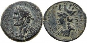 SELEUCIS PIERIA. Laodicea ad Mare. Antoninus Pius (138-161). Ae. Dated CY 188 (140/1).
Obv: Laureate, draped and cuirassed bust of Antoninus Pius left...