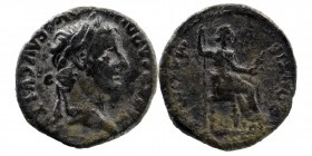 Tiberius (14-37 AD). AR Denarius Lugdunum
Laureate head of Tiberius to right.
Rev: Livia (as Pax) seated right, holding long scepter in her right hand...