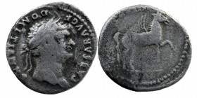 Domitian, as Caesar, AR Denarius. AD 76-77
Laureate head right / Pegasus advancing right. 
C 47; BMC 193; RIC 921; CBN Vespasian 169. 
2,65 gr. 18 mm