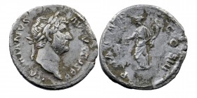 Hadrian. AD 117-138. AR Denarius Rome.
Bare head right / Moneta standing left, holding scales and cornucopia. 
RIC II.3 2224; RIC II 256; RSC 963.
3,1...