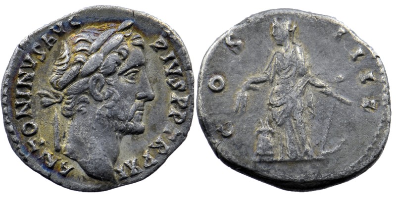 Antoninus Pius AR Denarius. Rome, AD 145-161. 
Obv: ANTONINVS AVG PIVS P P, laur...