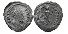 Septimius Severus AR Denarius. Rome, AD 205. 
SEVERVS PIVS AVG, laureate head right.
Rev: P M TR P XIII COS III P P, Jupiter standing left holding thu...
