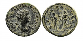 Saloninus. As Caesar, A.D. 255-259. antoninianus Samosata. 
Obv: SALON VALERIANVS NOB CAES, radiate, draped and cuirassed bust of Saloninus right.
Rev...