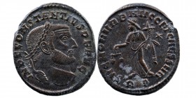 Constantius I AD 293-305. AE Roma Silvered Follis
8,86 gr. 15 mm