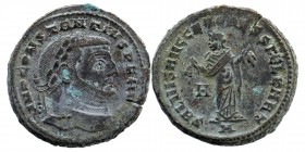 CONSTANTIUS I CHLORUS, 305-306 AD. AE Follis of Carthage
10,87 gr. 28 mm