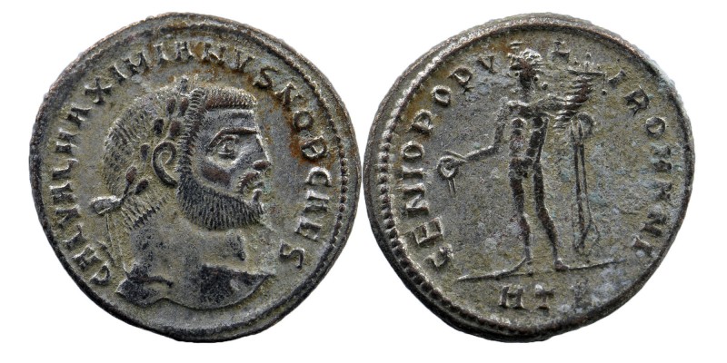 Galerius as Caesar (A.D. 293-305) Follis, AE Silvered Follis
Heraclea mint
8,85 ...