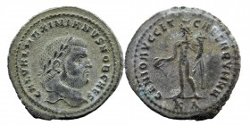 GALERIUS (Caesar, 293-305). Silvered Follis. Kyzikos AE
8,29 gr. 30 mm