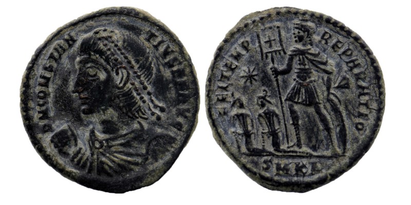 Constantius II. A.D. 337-361. AE (20 mm, 3.51 g, 7 h). Cyzicus mint, A.D. 348-35...