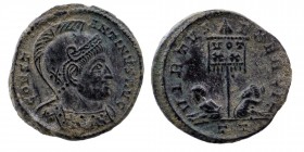 Constantine I, The Great, 307 - 337 AD. AE Follis, Thessalonica
Helmeted and cuirassed bust of Constantine right.
Rev: Two captives seated either side...