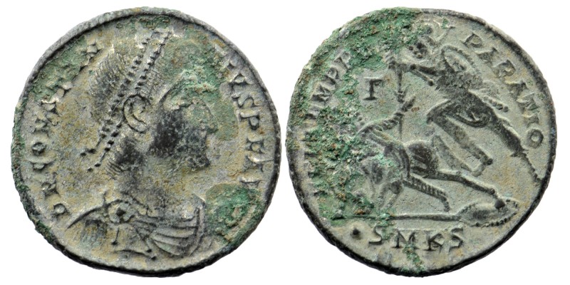 CONSTANTIUS II, 337-361 AD. AE Kyzikos.
Diademed, draped and cuirassed bust righ...