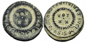 Constantinus I. Centenional. 320-324 AE double struck Siscia
 interested struck
3,38 gr 24 mm