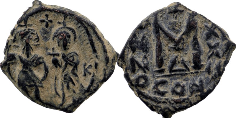 Heraclius, 610-641 AD. AE Follis of Constantinople
Heraclius Constantine and Her...