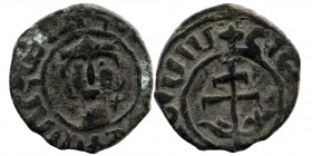 ARMENIA. Hetoum II (1289-1305). Ae Kardez.
Obv: Crowned head of king facing.
Rev: Patriarchal cross.
AC 398; CCA 1594.
3,30 gr. 31 mm