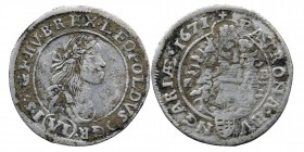 Austria. Kremnica. Leopold I AD 1657-1705.
6 Kreuzer AR 1671
2,91 gr. 27 mm