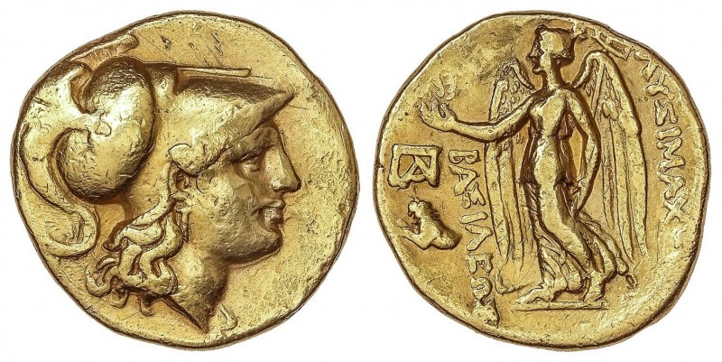 GREEK COINS
Estátera. 323-281 a.C. LISÍMACO. TRACIA. Anv.: Cabeza de Atenea con...