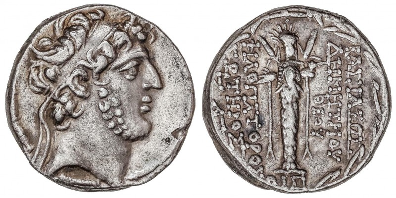 GREEK COINS
Tetradracma. 97-87 a.C. DEMETRIO III. SIRIA. REINOS SELÉUCIDAS. Anv...