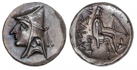 GREEK COINS
Dracma. 211-191 a.C. ARSAKES II. REINO DE PARTIA. Anv.: Cabeza de Artábanos (Arsakes II) a izquierda. Rev.: Arquero sentado a derecha ent...