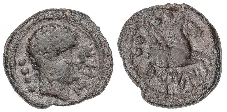 CELTIBERIAN COINS
Cuadrante. 150-20 a.C. AREICORATICOS (ÁGREDA, Soria). Anv.: C...