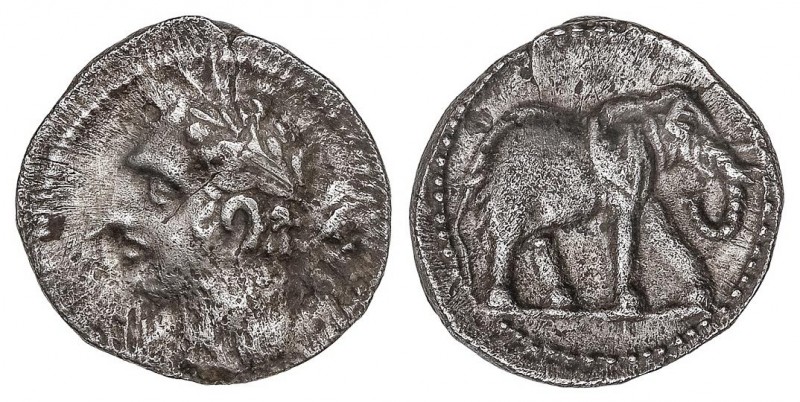 CELTIBERIAN COINS
1/4 Shekel. 235-220 a.C. ACUÑACIONES HISPANO-CARTAGINESAS. CA...