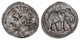 CELTIBERIAN COINS
1/4 Shekel. 235-220 a.C. ACUÑACIONES HISPANO-CARTAGINESAS. CARTAGONOVA (CARTAGENA, Murcia). Anv.: Cabeza laureada de Hércules con c...