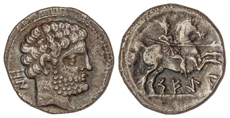 CELTIBERIAN COINS
Denario. 120-20 a.C. SEGIA (EJEA DE LOS CABALLEROS, Zaragoza)...