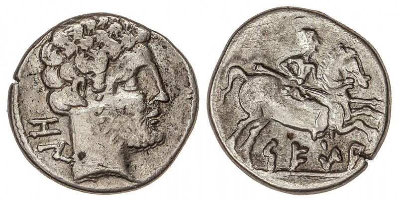 CELTIBERIAN COINS
Denario. 120-20 a.C. SEGIA (EJEA DE LOS CABALLEROS, Zaragoza)...